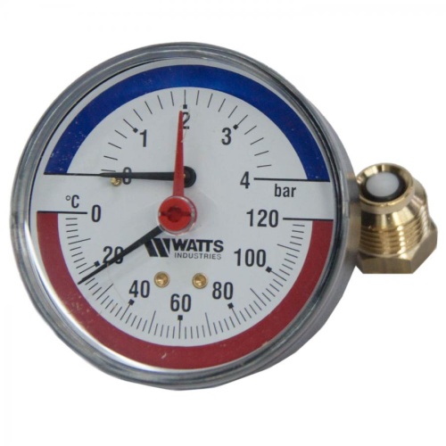 Термоманометр ТМАХ 4 1/2 "WATTS" Германия